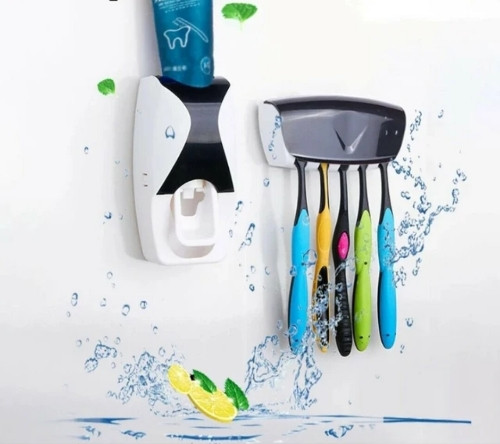 Imagen 1 de Dispensador de crema dental y organizador de dientes