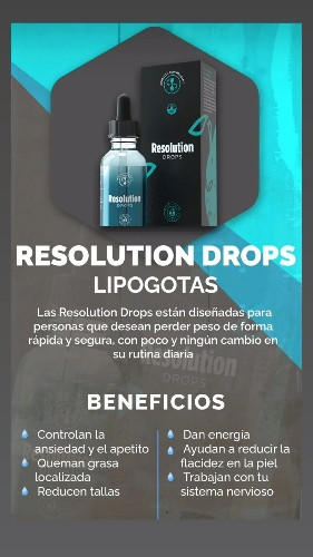 Imagen 1 de Resolution Drops lipogotas