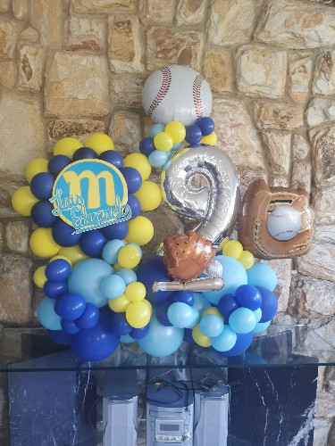 Imagen 1 de Balloons Bouquet motivo baseball 