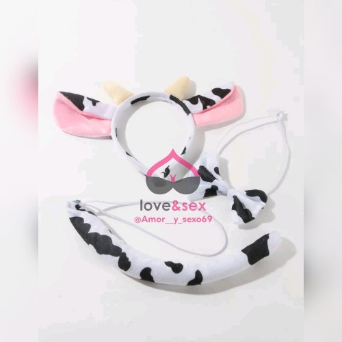 Imagen 1 de 3 piezas de disfraz cola cintillo y gargantilla