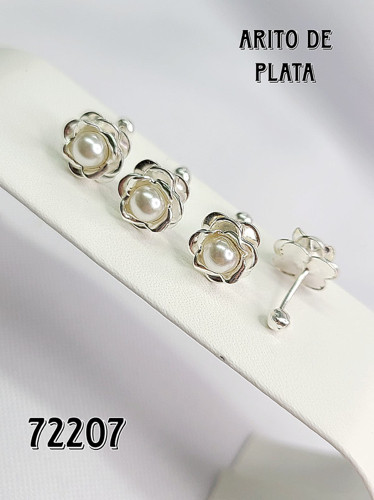 Imagen 1 de Arito flor plata 