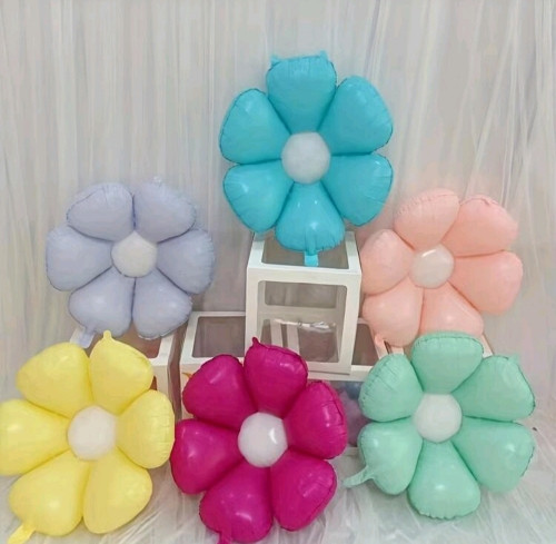 Imagen 1 de GLOBOS DE FLORES PAQ 6U