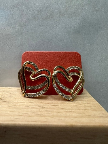 Imagen 1 de Aretes corazón 