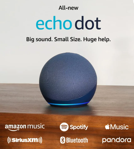 Imagen 1 de Alexa  echo dot 5° generacion azul
