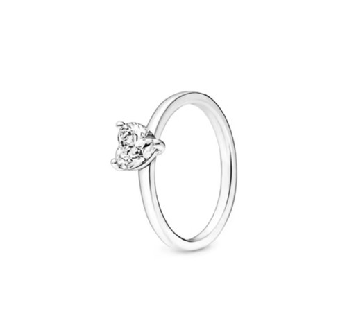 Imagen 1 de Anillo pandora corazon blanco