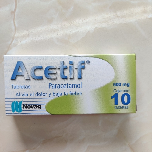 Imagen 1 de Acetif Paracetamol 500mg