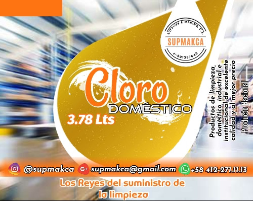 Imagen 1 de Cloro Doméstico Galón 3,78 Lts