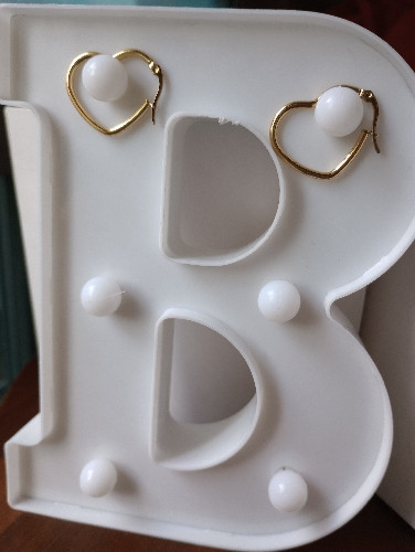 Imagen 1 de Aretes corazón 