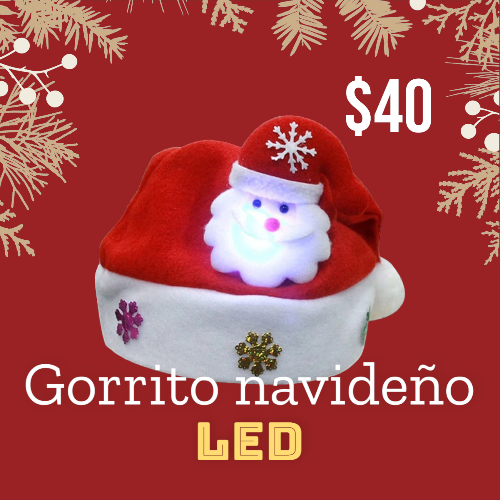 Imagen 1 de Gorrito Navideño LED Santa