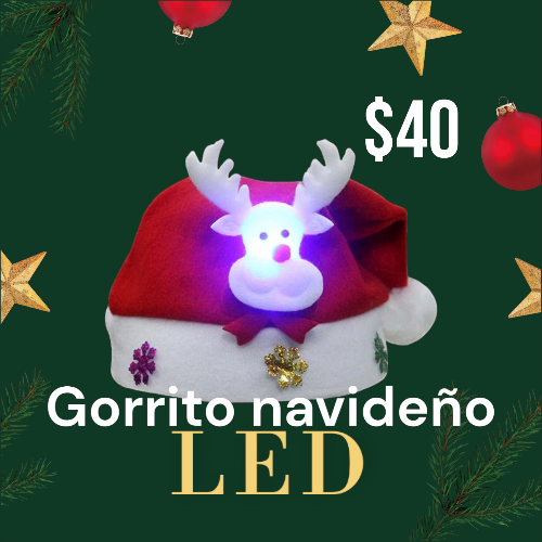 Imagen 1 de Gorrito Navideño LED Reno