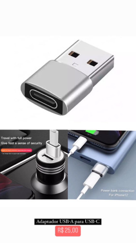 Imagem 1 de Adaptador de USB para USB-C
