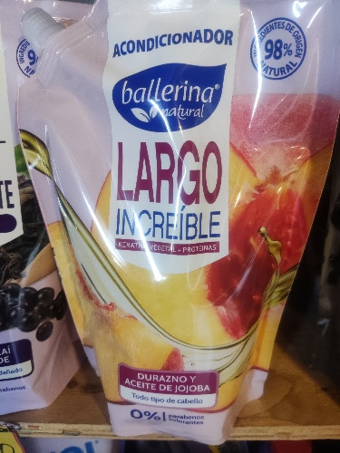 Imagen 1 de Acondicionadar ballerina durazno y aceite de jojoba (largo increible)