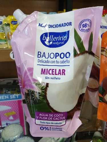 Imagen 1 de Acondicionador Ballerina Micelar Agua coco y Flor de cactus