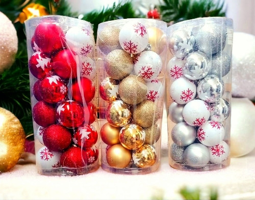 Imagen 1 de 24 esferas navideñas 6cm