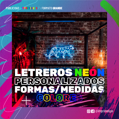 Imagen 1 de LETREROS EN NEÓN FLEX