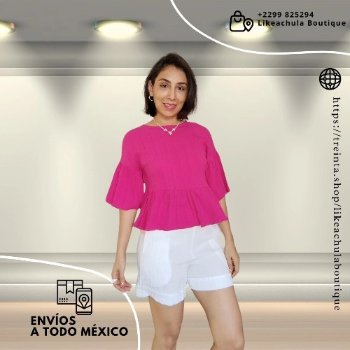 Imagen 1 de Blusa ELENA Fucsia