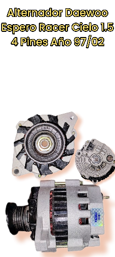Imagen 1 de Alternador Daewoo Espero Racer Cielo 1.5 4 Pines Año 97/02