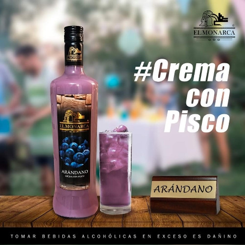 Imagen 1 de Crema de arándano el monarca x 12 und de 750 ml