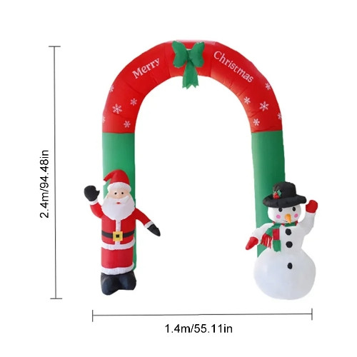 Imagen 1 de Arco inflable de navidad 2.4