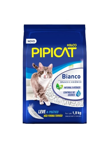 Imagem 1 de Areia sanitária para gatos Pipicat Bianco - 1,8 kg