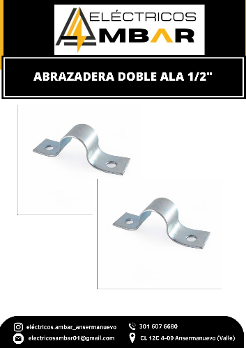 Imagen 1 de ABRAZADERA DOBLE ALA 1/2