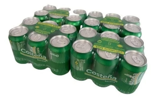 Imagen 1 de Bandeja cerveza Costeña Bacana lata 330ml FRIA