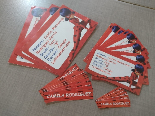 Imagen 1 de Etiquetas escolares paquete plus