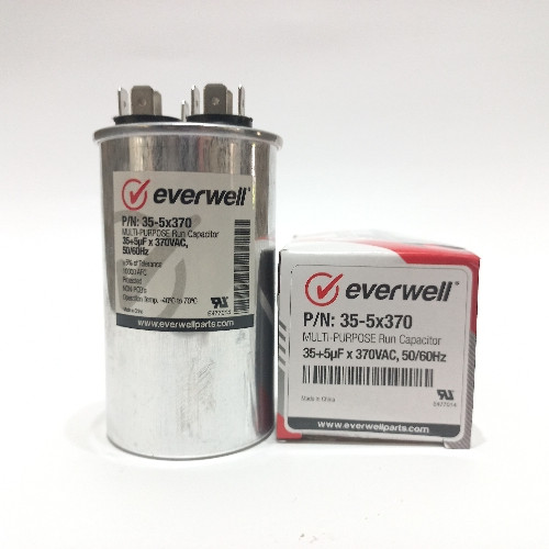 Imagen 1 de Capacitor Dual Everwell 35 + 5UF 370  vac