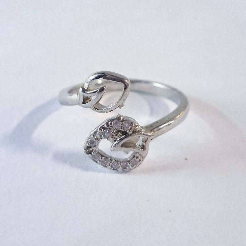 Imagen 1 de Anillo delgado Cover Gold Plateado 