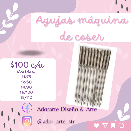 Imagen 1 de Agujas máquina de coser 