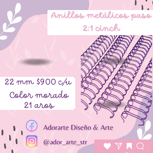 Imagen 1 de Anillo morado 💜 22 mm