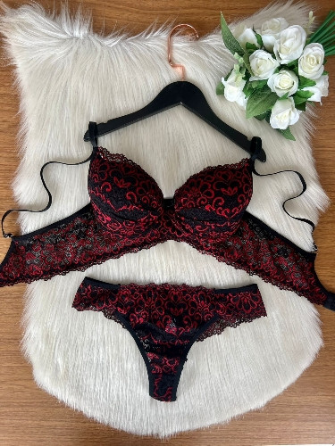 Imagem 1 de Conjunto de lingeries em renda Milena