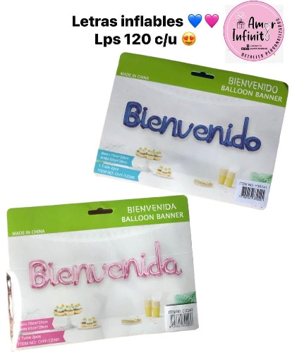 Imagen 1 de BIENVENIDA INFLABLE ROSA