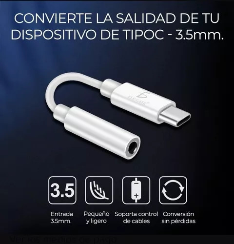 Imagen 1 de Adaptador tipo C a 3.5