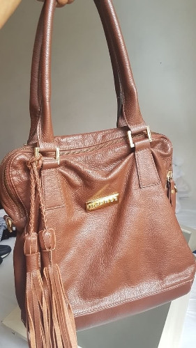 Imagem 1 de Bolsa couro marrom
