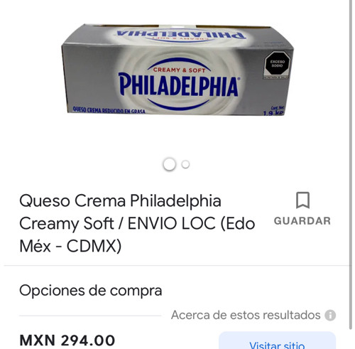 Imagen 1 de Queso Philadelphia de 1.9 kg