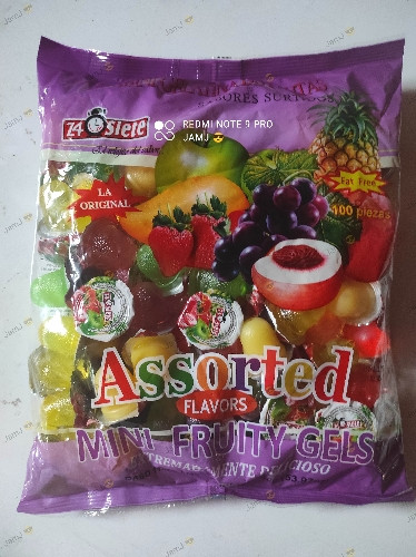 Imagen 1 de 24/7 ( mini gelatina de frutas, Bolsa 100 uni )