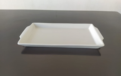 Imagem 1 de BANDEJA RETANGULAR BRANCA C/ALÇA