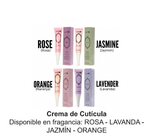 Imagen 1 de M&Y Crema de cutícula x unidad, ROSA - JAZMIN - LAVANDA - ORANGE