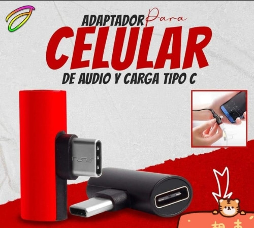Imagen 1 de Adaptador para carga y audio