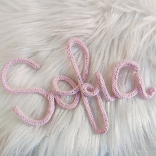 Imagen 1 de Nombre tejido sencillo 