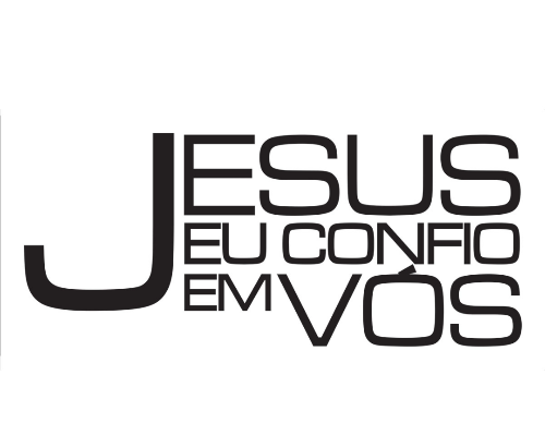 Imagem 1 de Adesivo Jesus, eu confio em vós 