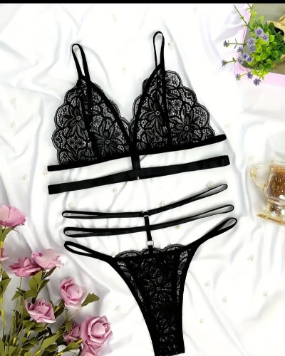 Imagen 1 de Conjunto de encaje negro