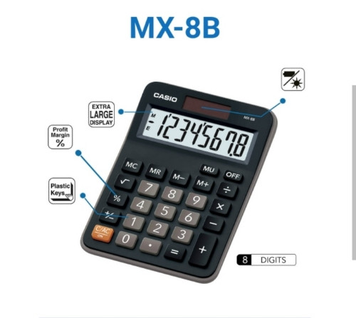 Imagen 1 de Calculadora MX-8B de miniescritorio 8 Digitos