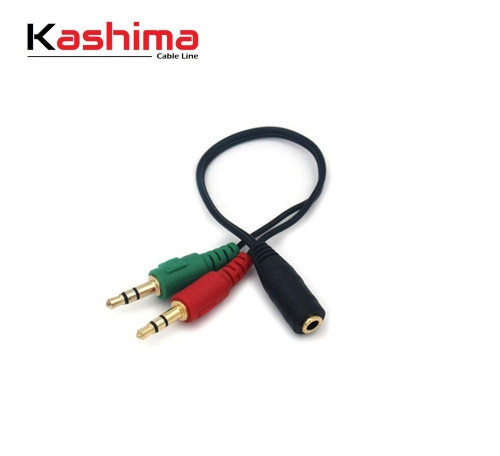 Imagen 1 de Adaptador jack hembra a 2 machos