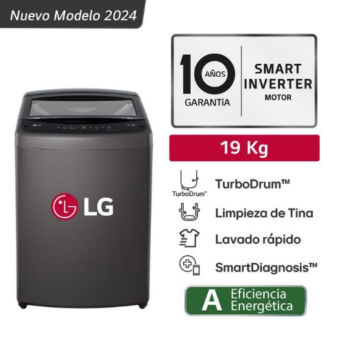 Imagen 1 de Lavadora LG WT19BVTB 19KG TurboDrum Negro