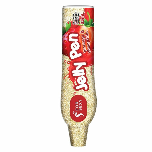 Imagem 1 de Caneta Comestível 35ml Morango com Champanhe 