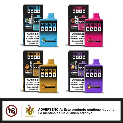 Imagen 1 de MNKE BARS 6500 PUFFS - VAPE DESECHABLE 