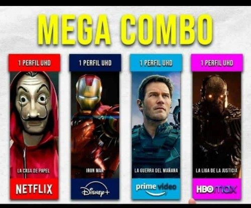 Imagen 1 de Netflix, Disney+, Amazon prime video, HBO