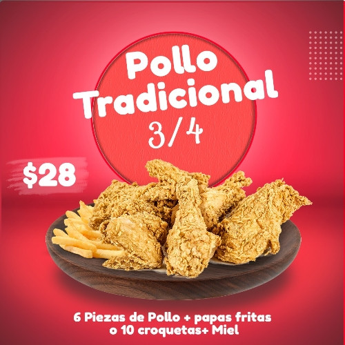Imagen 1 de 3/4 Pollo Broaster